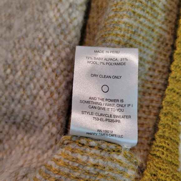 Eckhaus Latta Baby Alpaca Hand Knit Cutout Clavicle Sweater SZ S - Picture 10 of 10
